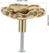 44x25mm Brass Cabinet Pull Handle with Camellia Flower Design, Decorative Dresser Drawer Knob for Wardrobe, Cupboard