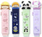 Cute 4 Pcs Retractable Rubber Eraser with 4 Refills, Astronaut Peach Girl Unicorn Panda for Kids School Supplies