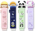 Cute 4 Pcs Retractable Rubber Eraser with 4 Refills, Astronaut Peach Girl Unicorn Panda for Kids School Supplies