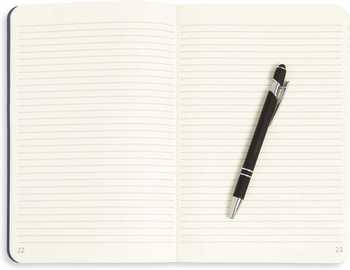 Blue Summit Supplies Executive Journals, 3 Pack Journal Set with Lined Paper and Dark Blue Linen Cover