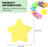 Self Sticky Post Notes, Bright Colorful Creative Sticky Notes for Notebooks Bible Study School Office Supplies 2.75 x 2.75 Inch 50 Pieces/Pad 600 Sheet Star