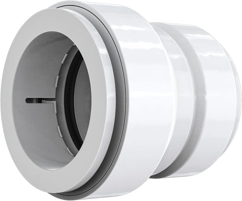 Keeney Insta-Plumb 1-1/2 in. Push Fit to Connect Marvel Trap Adapter, White