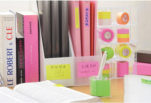 Yamato RK-15CH-A Sticky Notes, Memoc Roll Tape with Cutter, 0.6 inches x 32.8 ft
