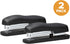 Bostitch Office Ergonomic Desktop Stapler, 20 Sheet Capacity, Black, 2-Pack