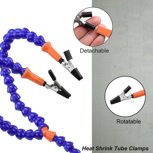 Helping Hands Third Hand Soldering Tool, 4 Arms with Adjustable Vise, Perfect for PCB Repair