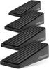 Strongest Door Stopper - Heavy Duty Wedge Made of Premium Quality Zinc and Rubber, Set of 4 with Wall Protectors