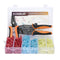 700Pcs Nylon Spade Quick Disconnect Connectors Kit, Fully-Insulated Male and Female Crimp Wire Terminals with Tools