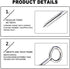 YGAOHF 5 Inch Lag Eye Bolts, Heavy Duty Stainless Steel Eye Bolts with 500 LBS Capacity