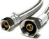 Faucet Water Supply Connector Line, Braided Stainless Steel, 3/8" Comp x 1/2" FIP (2, 20 inch)