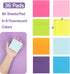HappyHapi 36-Pads Sticky Notes 3X3 in, 80 Sheets/Pad, 8 Bright Color Self-Stick Note Pads, Bulk Vibrant Sticky Note for Home Office School(Total 2880 Sheets)