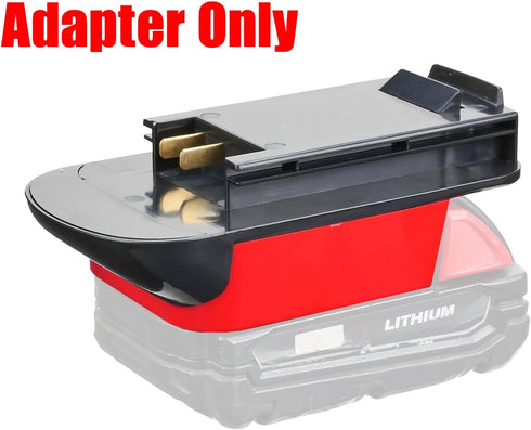 Adapter Running Tools# Fits Black+Decker Old Style 18v Cordless Tools, Compatible with Milwaukee M18 Lithium Batteries