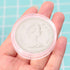 Hisocute 38.6mm Round Acrylic Coin Storage Box Clear Container Organizer For Home Bedroom Office Bookshelf Show Storage