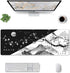 Black White Japanese Cherry Blossom Gaming Mouse Pad, 31.5 X 11.8 Inch XL Pink Cool Design Big Mousepad for Home Office