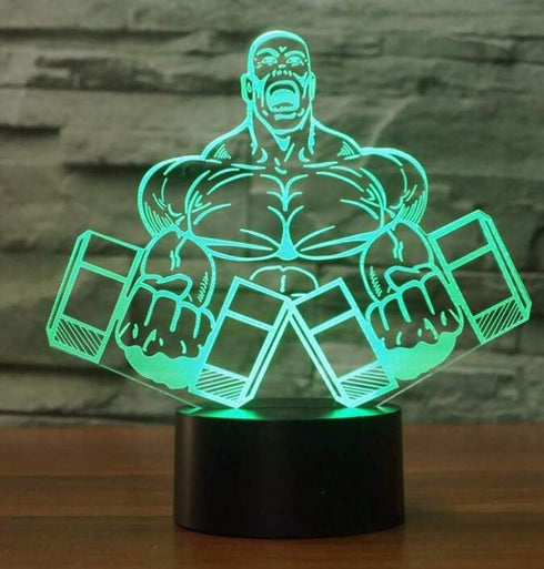 3D 7 Illusion LED Night Light,WONFAST Colors Gradual Changing Optical Illusion Acrylic Lamp USB Touch Bedside Table
