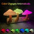UTLK [3 Pack (7-Color) Plug-in LED Mushroom Night Light Lamp with Dusk to Dawn Sensor,Plug in Bed Cute Nightlight lamp
