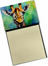 Caroline's Treasures Giraffe Sticky Note Holder Refillable Dispenser for Self-Sticky Note Pads, Memo Pads