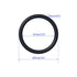 50 PCS Nitrile Rubber O Ring 39mm OD 31mm ID 4mm Width, Metric Buna-N NBR Sealing Gasket Plumbing, Gas, Automotive and Faucet Repair, Resist Oil and Heat O-Rings, Black