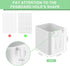 4 Pcs Pegboard Cups with Hooks - 2.9 x 3.5 x 3.2 Inch Pegboard Organizer Cups for Garage, Kitchen, Office