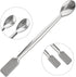 10 Pcs 2 in 1 Double Ended Lab Spoon - Stainless Steel Micro Lab Spatula for Reagent Sampling