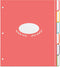 Jot & Mark Recipe Binder Tab Dividers with Blank Labels | 6 Customizable Organizer Dividers for 8.5" x 11" Binders