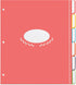 Jot & Mark Recipe Binder Tab Dividers with Blank Labels | 6 Customizable Organizer Dividers for 8.5" x 11" Binders
