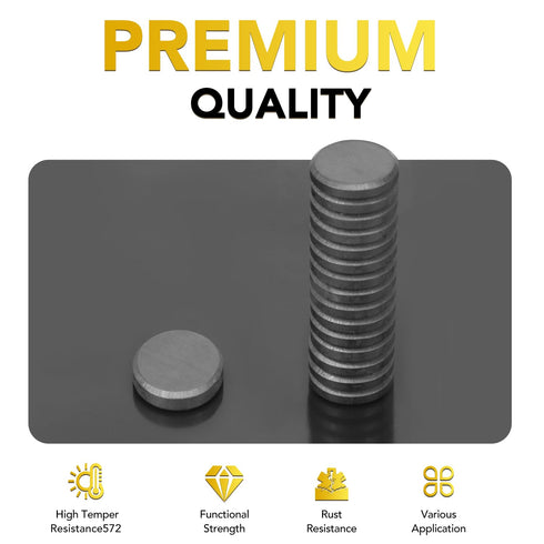 DIYMAG 70Pcs Small Ceramic Magnets for Crafts, Round Disc Magnets with Adhesive Backing for School Projects