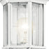 17" 1-Light (17" 6.5" 49255BK Kichler Chesapeake Outdoor Wall Light in Black, Exterior Porch Light, Coastal Wall Sconce