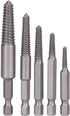 5pcs Broken Head Screw Extractor Tool Kit for Damaged Bolts Removal