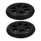 Holibanna 2pcs Black Rubber Caster Wheels for Foldable Utility Cart Heavy Duty