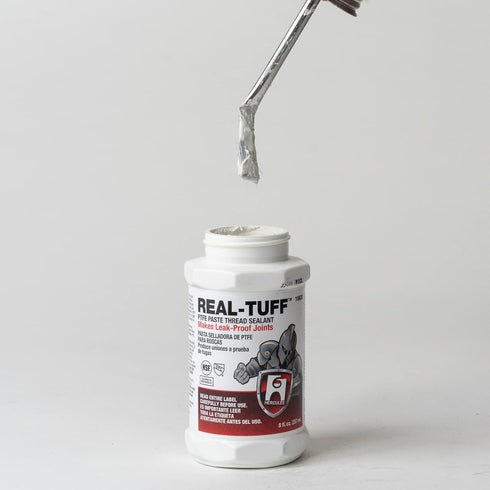 Hercules Real-Tuff Heavy Duty PTFE Pipe Thread Sealant, White, 8 oz.