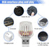 YoRise Car USB Night Light, Plug-in Mini Auto Interior Atmosphere Light, Portable USB Car LED Lights, Universal