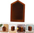SOLUSTRE Retro House-Shaped Desk Organizer - Small Storage Shelf