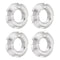 uxcell M18 x 1.5mm - 4Pcs Retaining Round Nuts, 304 Stainless Steel Lock Nut for Rolling Bearings, Silver