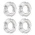 uxcell M18 x 1.5mm - 4Pcs Retaining Round Nuts, 304 Stainless Steel Lock Nut for Rolling Bearings, Silver