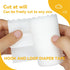 kikoie Set, 1M 2 Hood and Loop Diaper Tape Super Soft Hooks Tape with Adhesive, Strap, DIY kit for Baby and Dog Diaper