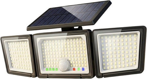 Solar Outdoor Lights Motion Sensor, 2500LM 286 LED Security Flood Lights with