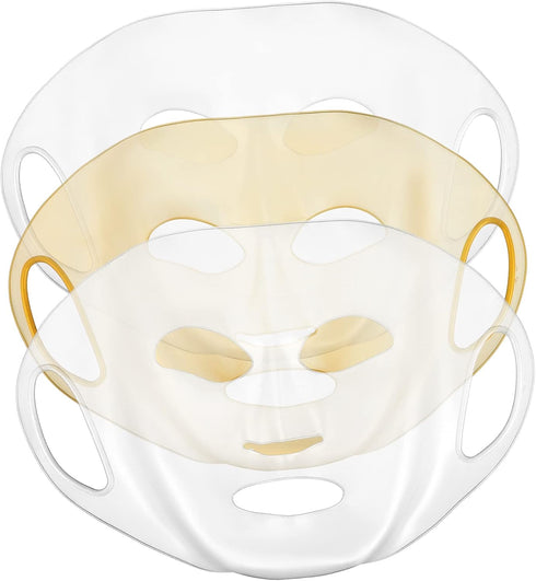 ELAYARD 3pcs Silicone Facial Mask Covers Moisturizing Steam Beauty Mask Covers for Use