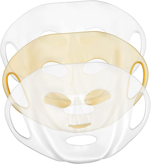 ELAYARD 3pcs Silicone Facial Mask Covers Moisturizing Steam Beauty Mask Covers for Use