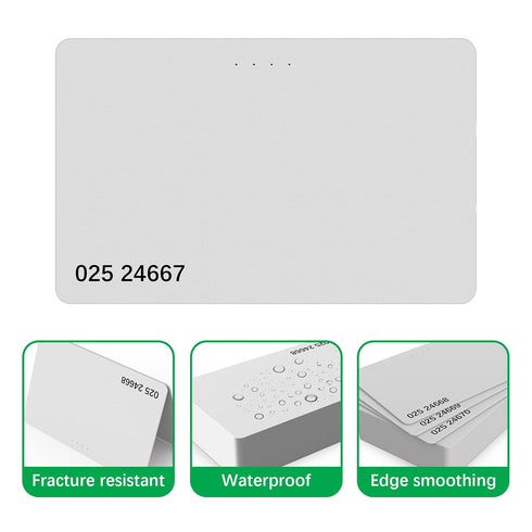 50 Pack 125khz T5577 T5567 T5557 writable rewrite Blank White Rewritable Rewrite Plastic RFID Proximity Card for ID