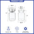PATIKIL 5ml Sample Vials, 8 Pack Lab Empty Vials with Butyl Rubber Stopper, Borosilicate Glass