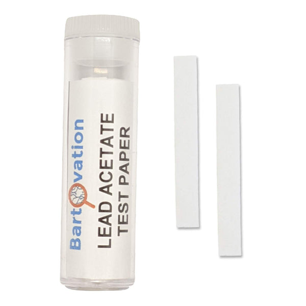 Lead Acetate Test Paper for Hydrogen Sulfide Detection, Vial of 100 Paper Strips