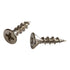 100 Pack Rok Hardware #7 x 5/8" Deep Coarse Thread Phillips Flat Head Wood Screws, Nickel Plated.
