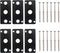Baomain 6 Gaskets and 12 Screws Pneumatic Replacement Parts for 4V210-08 Solenoid Valve, Black