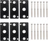 Baomain 6 Gaskets and 12 Screws Pneumatic Replacement Parts for 4V210-08 Solenoid Valve, Black