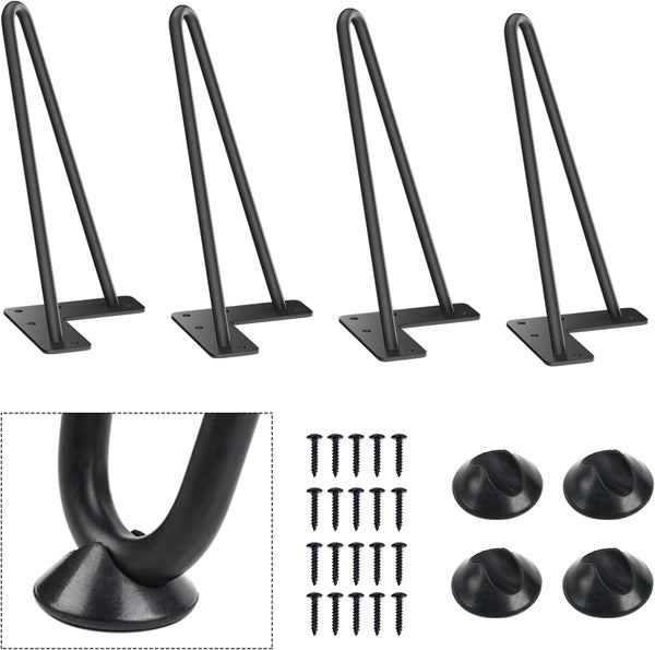 SMARTSTANDARD 9 Inch Heavy Duty Hairpin Furniture Legs, Metal Home DIY Projects