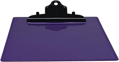 Saunders 21606 Recycled Plastic Clipboard with Ruler Edge, 8 1/2 x 12 Sheets, 1" Clip Cap, Purple