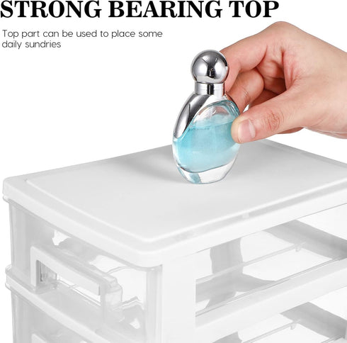 Drawer Storage Plastic Drawers Organizer: 5-layer Office Desk Organizer with Drawers, Small Plastic Drawers Organizer