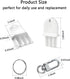 5-Pack 2 Hard Plastic Universal Waffle Toilet Paper Dispenser Key for Paper Towel and Soap Dispensers, Keychains