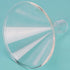 Glass Powder Funnel Short Stem Funnel Heavy Wall Borosilicate Glass 100 mm Top Diameter