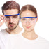 MOZEEDA Safety Glasses, Clear Goggles with Adjustable Temples, Anti-Fog Lightweight Protective Eyewear